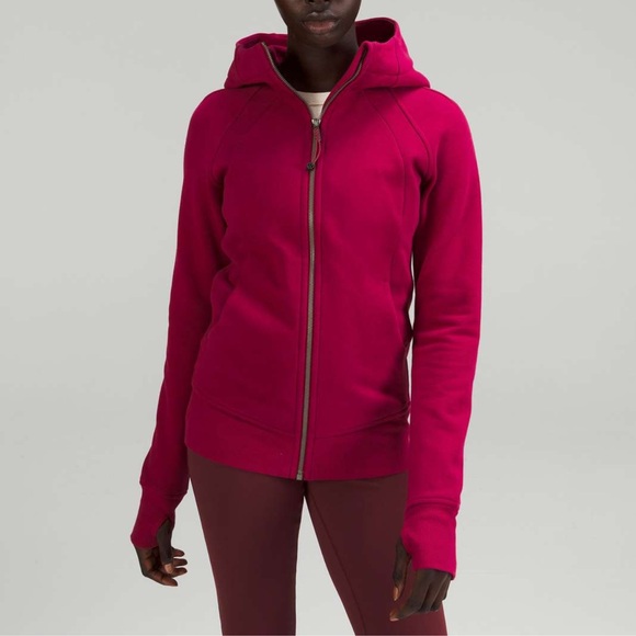 Red lululemon Scuba hoodie zip up - Picture 5 of 5